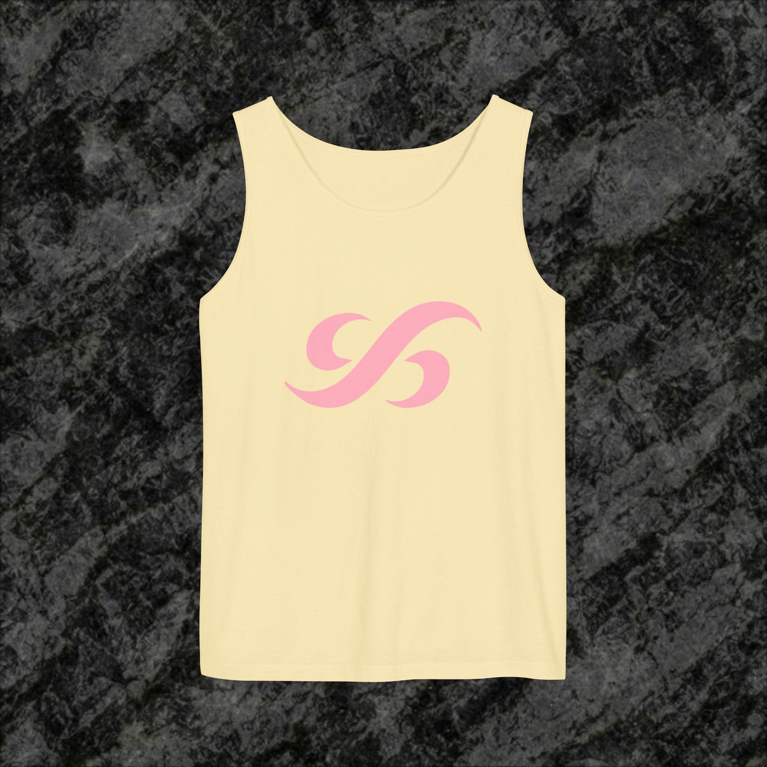 Signature Flow Knot Tank Top – Pink Logo Edition