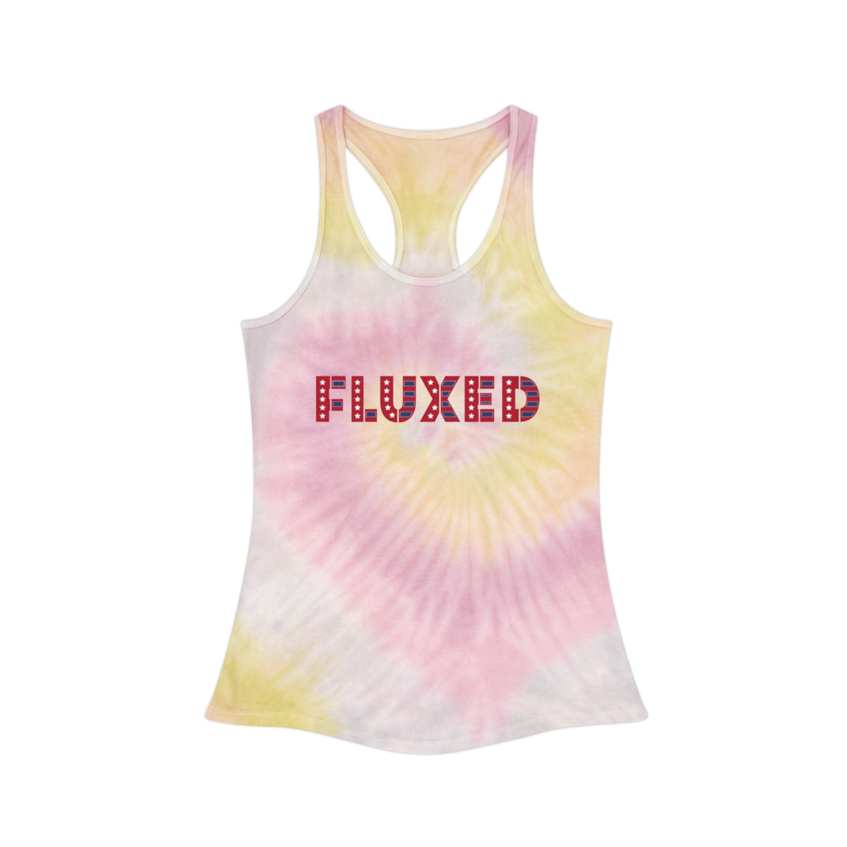Land des freien Tie Dye Racerback-Tank 