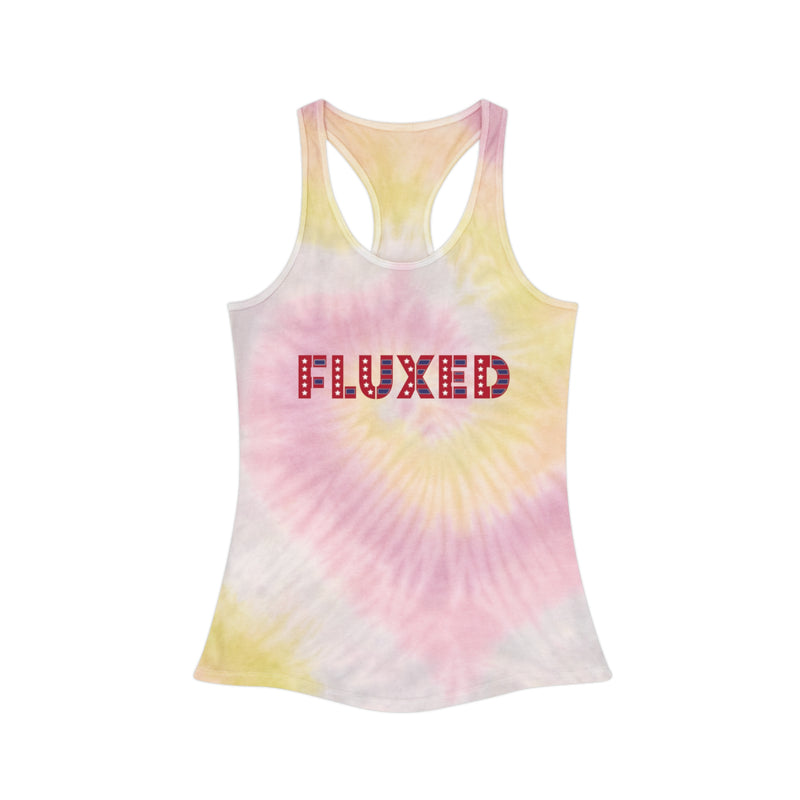 Land des freien Tie Dye Racerback-Tank 