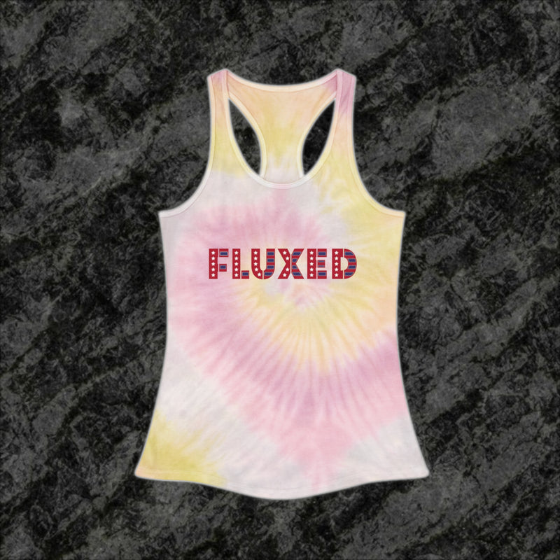 Land des freien Tie Dye Racerback-Tank 