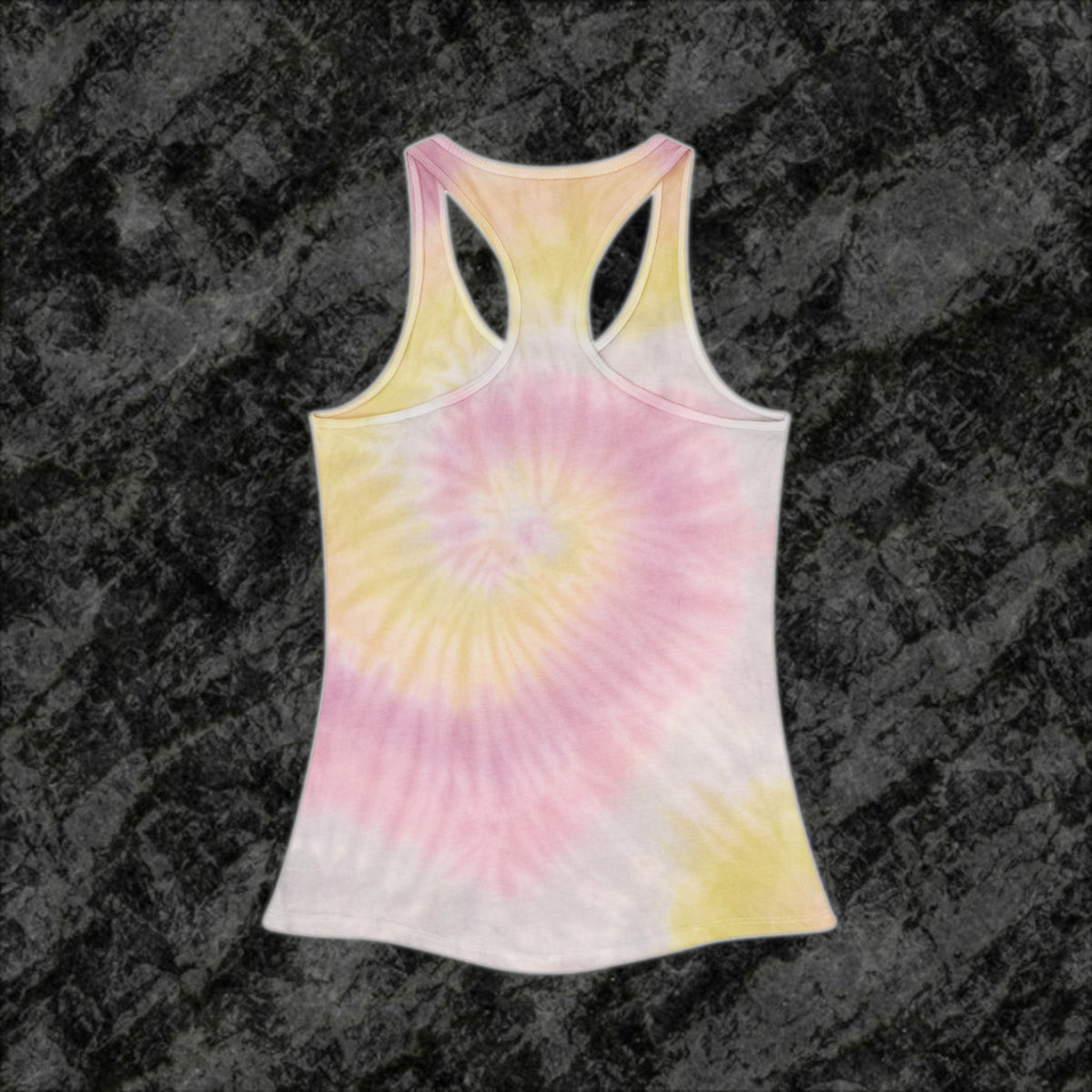 Land des freien Tie Dye Racerback-Tank 
