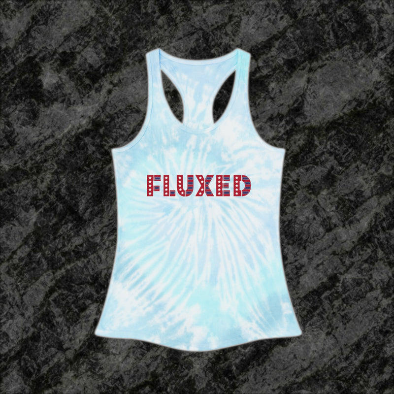 Land des freien Tie Dye Racerback-Tank 