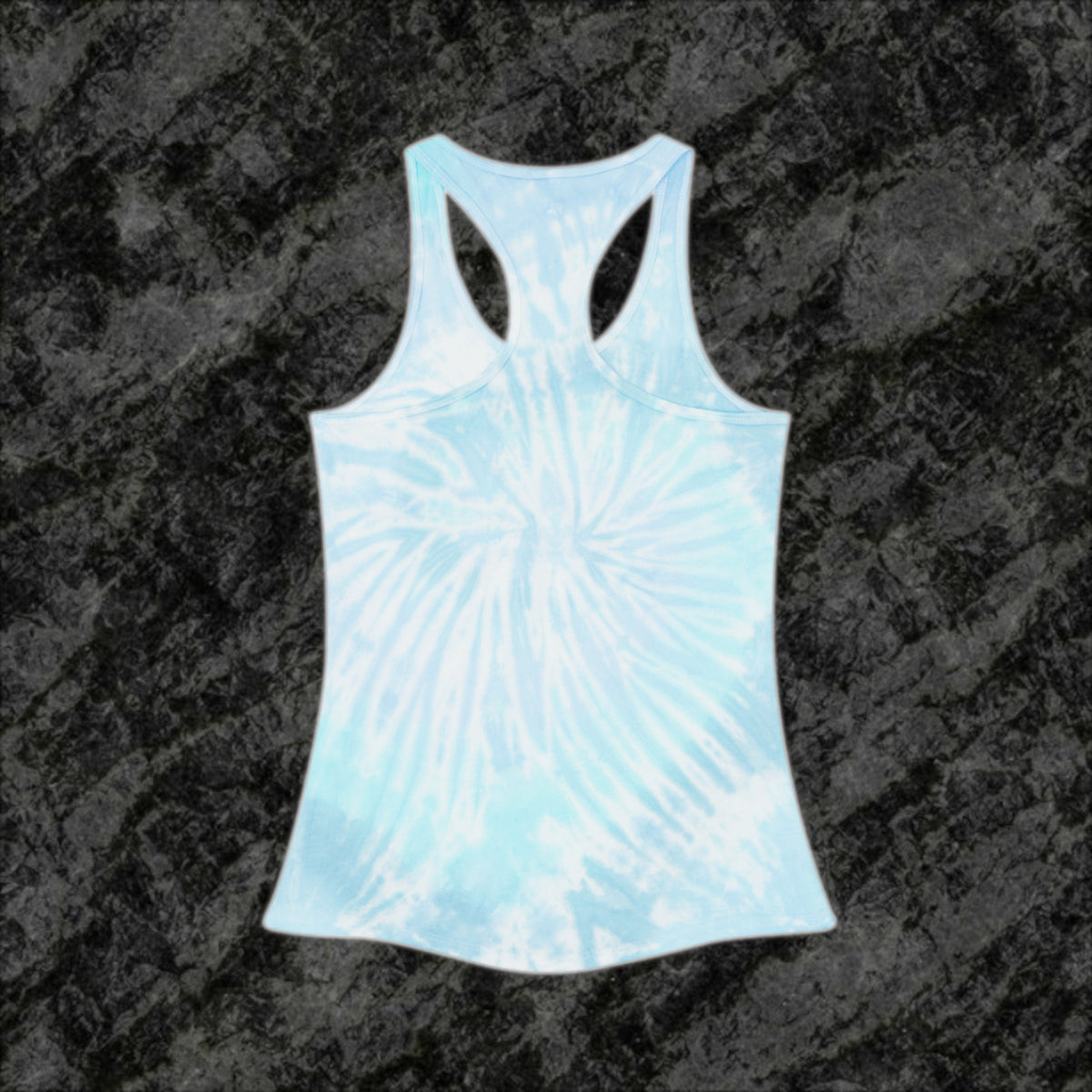 Land des freien Tie Dye Racerback-Tank 
