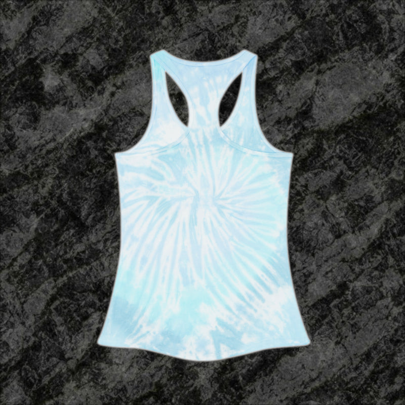 Land des freien Tie Dye Racerback-Tank 