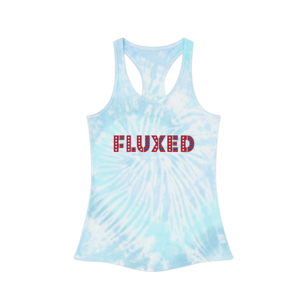 Land des freien Tie Dye Racerback-Tank 